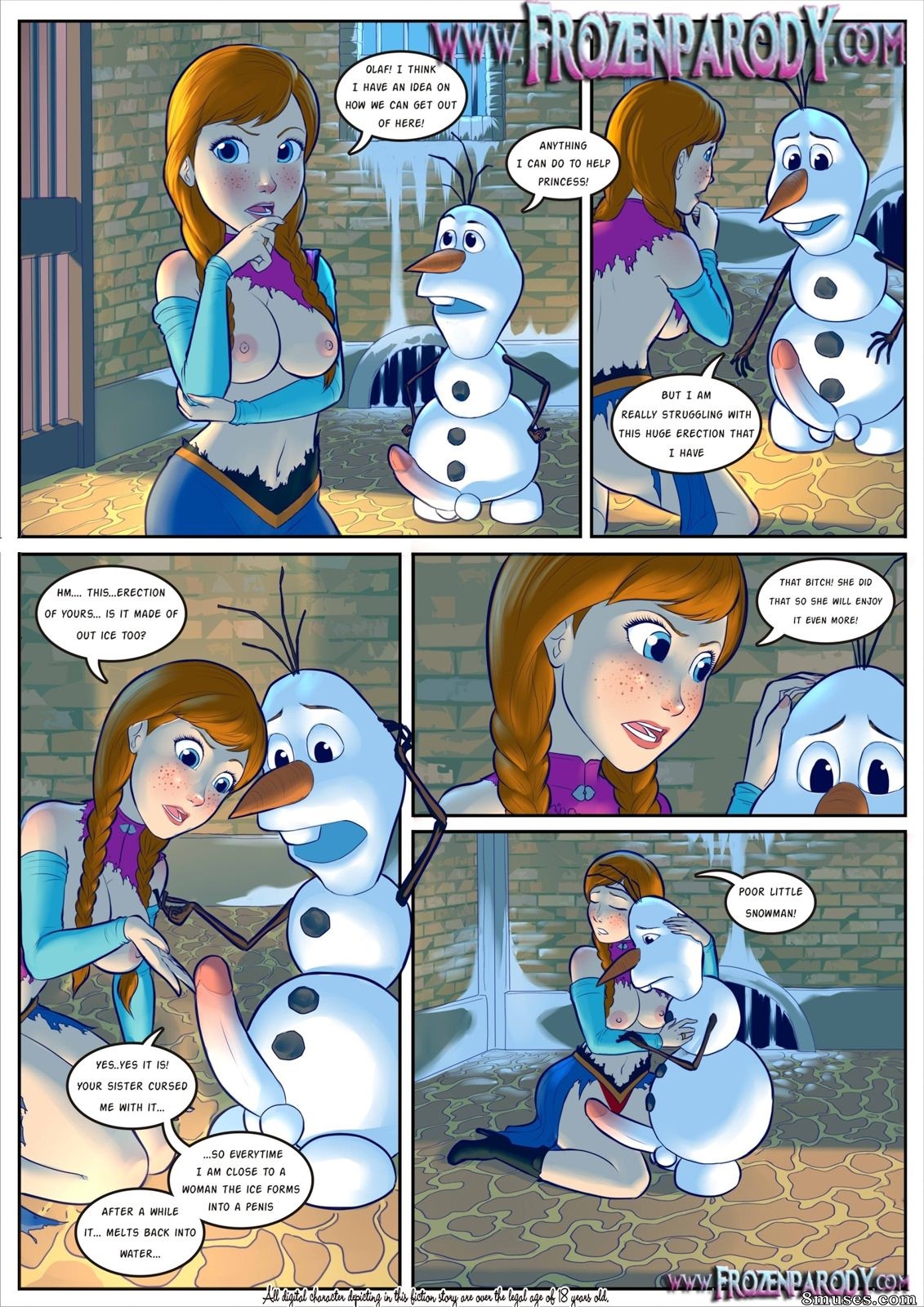 Frozen Parody Comics - Parodia de Frozen 3 - Hombre de hielo - Página 1