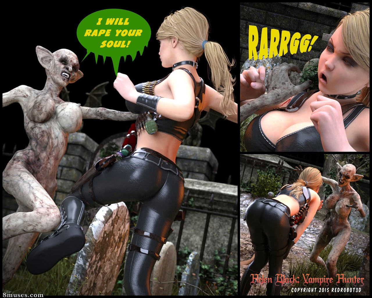 RedRobot3D - Helen Black - Vampire Hunter - A night in Paris - Page 14
