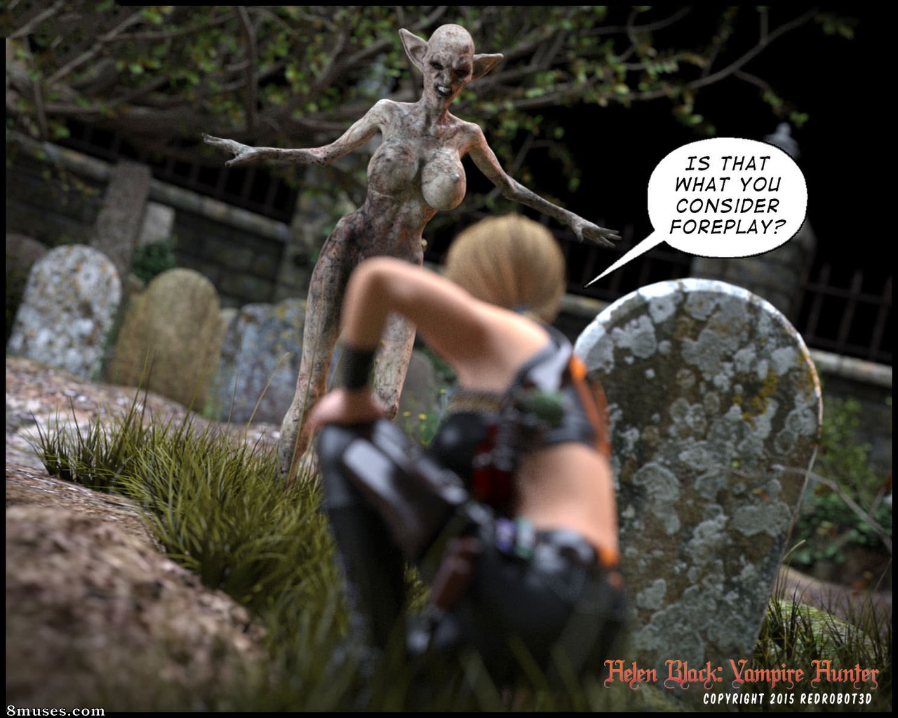 RedRobot3D - Helen Black - Vampire Hunter - A night in Paris - Page 13