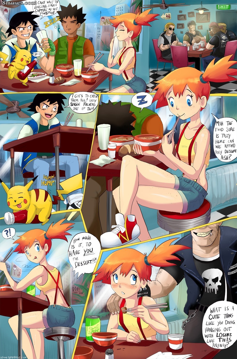ShadBase Comics - Fuckémon Misty fica molhada - Página 2