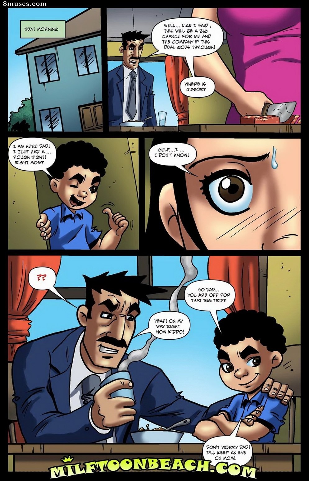 Playa de MilfToon - Incesto nocturno - Página 10