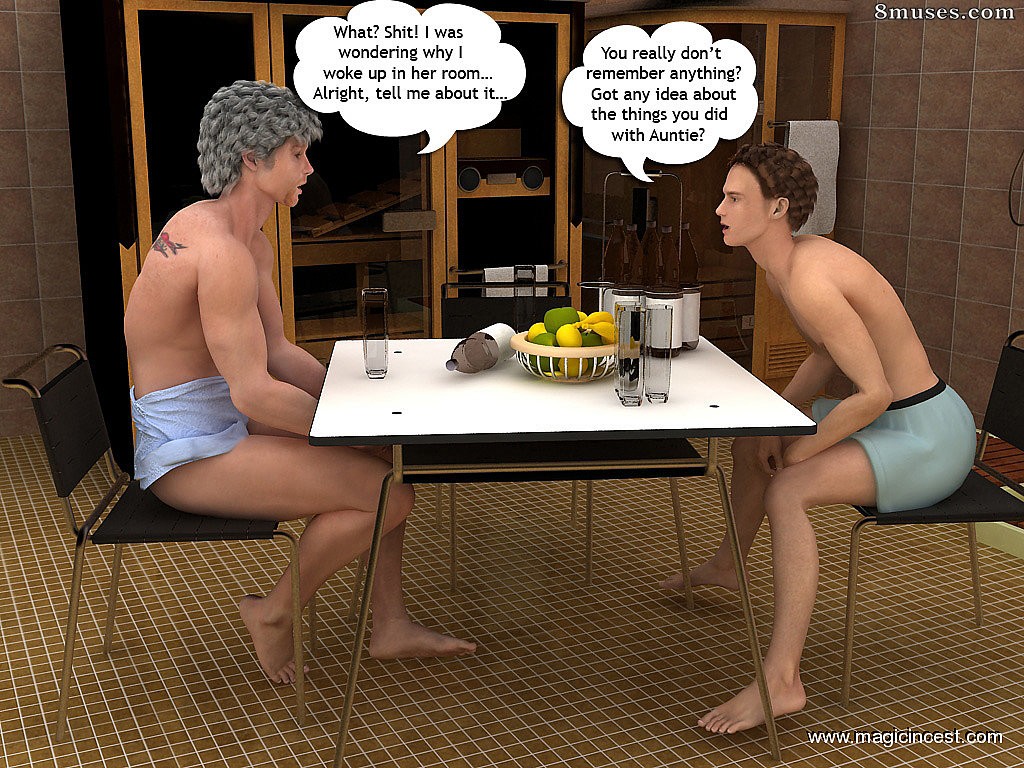 3D - Auntie gonna play with her bro and nephew - Page 3