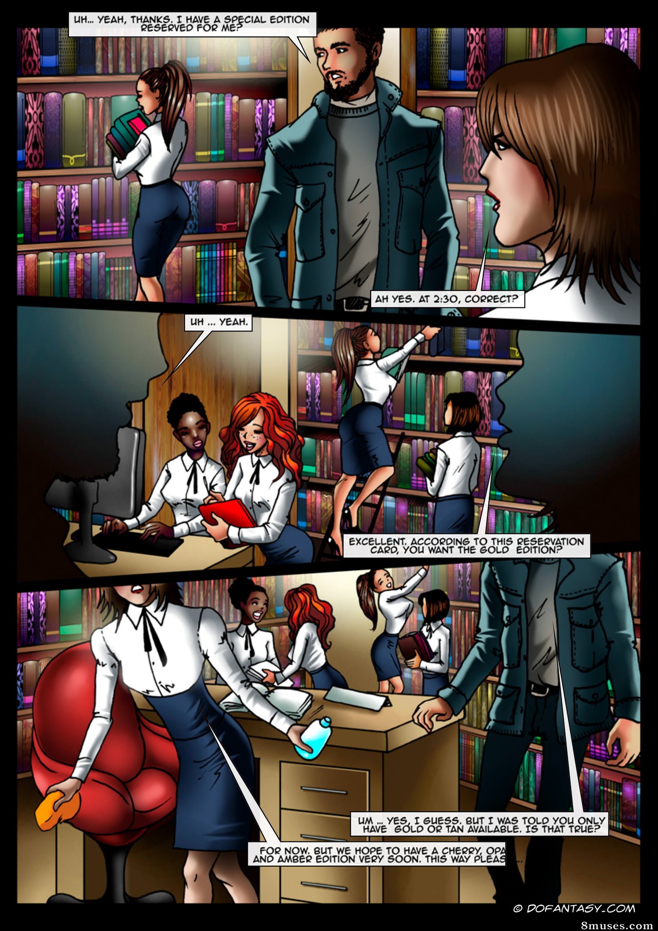 Fansadox Comics - Fansadox 477 - Librarian 3 - Stacked & Bound - Lesbi K leih - Page 43
