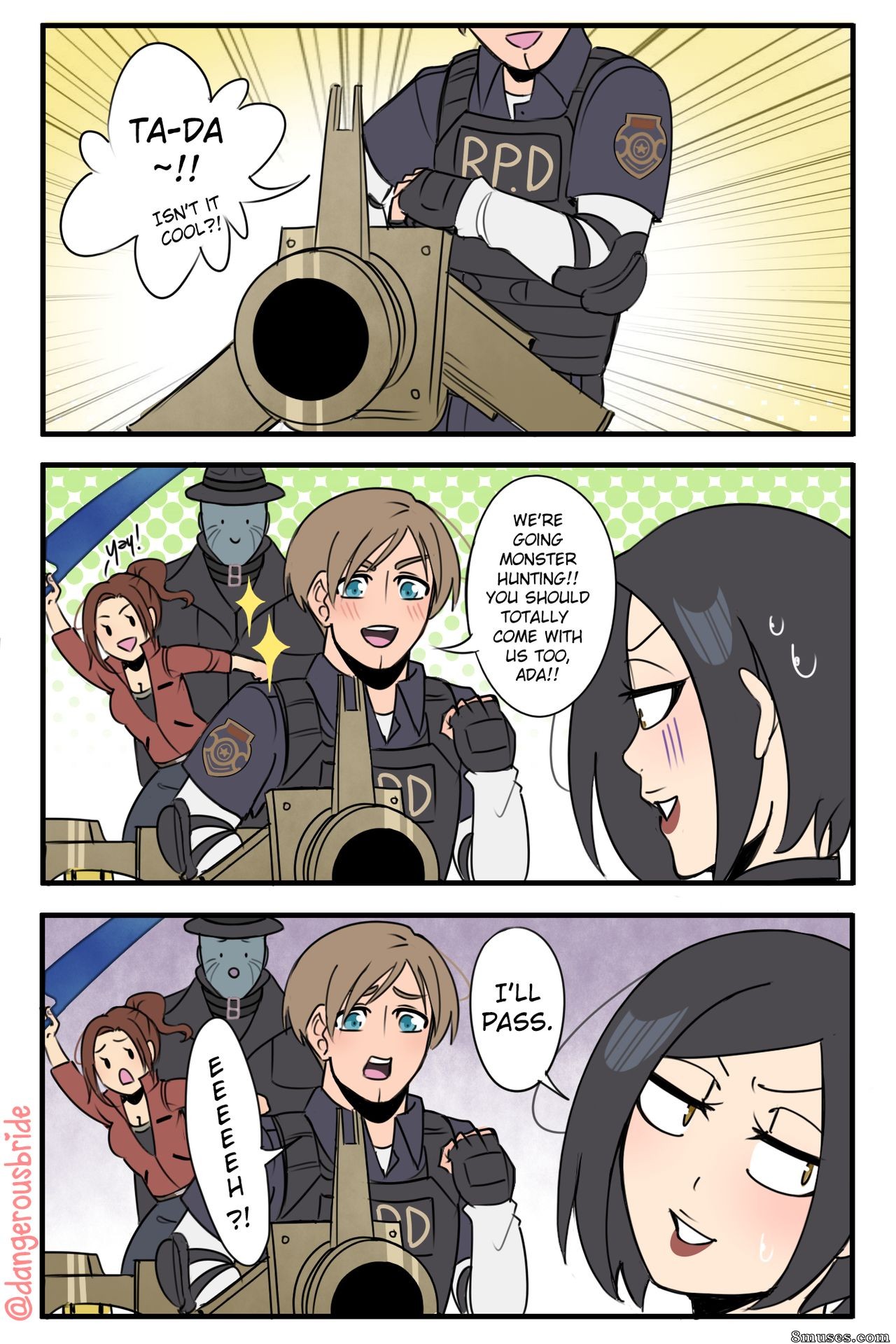 Dangerous Bride - Her favorite weapon (Resident Evil) - Page 4