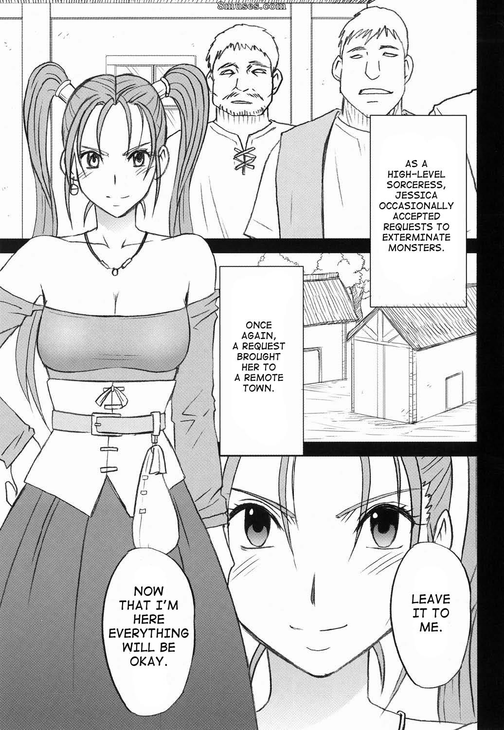 Crimson Hentai - Doujinshi de Dragon Quest - Queda de Jessicas - Página 3