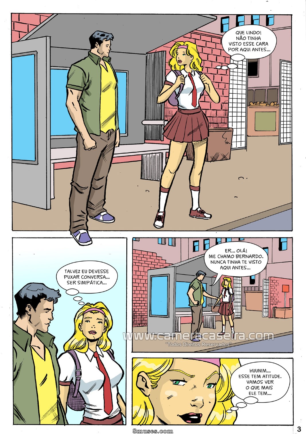 As Novinhas da Escola - 6 Sempre Atrasada - Page 3