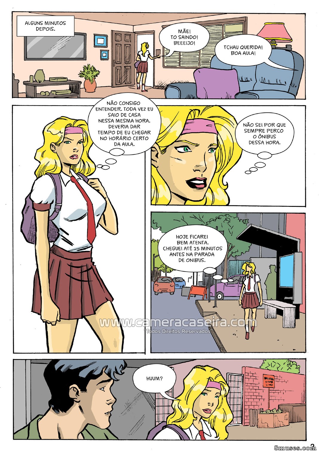 As Novinhas da Escola - 6 Sempre Atrasada - Page 2