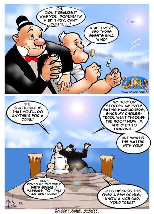 Seiren.com.br Comics - Popeye - O instrutor de dança - Página 9