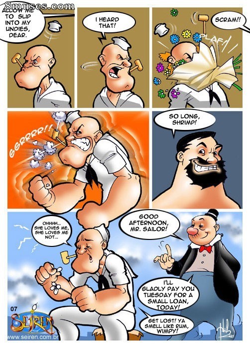 Seiren.com.br Comics - Popeye - O instrutor de dança - Página 8