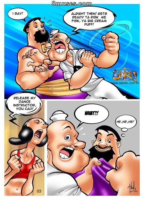 Seiren.com.br Comics - Popeye - Le professeur de danse - Page 4