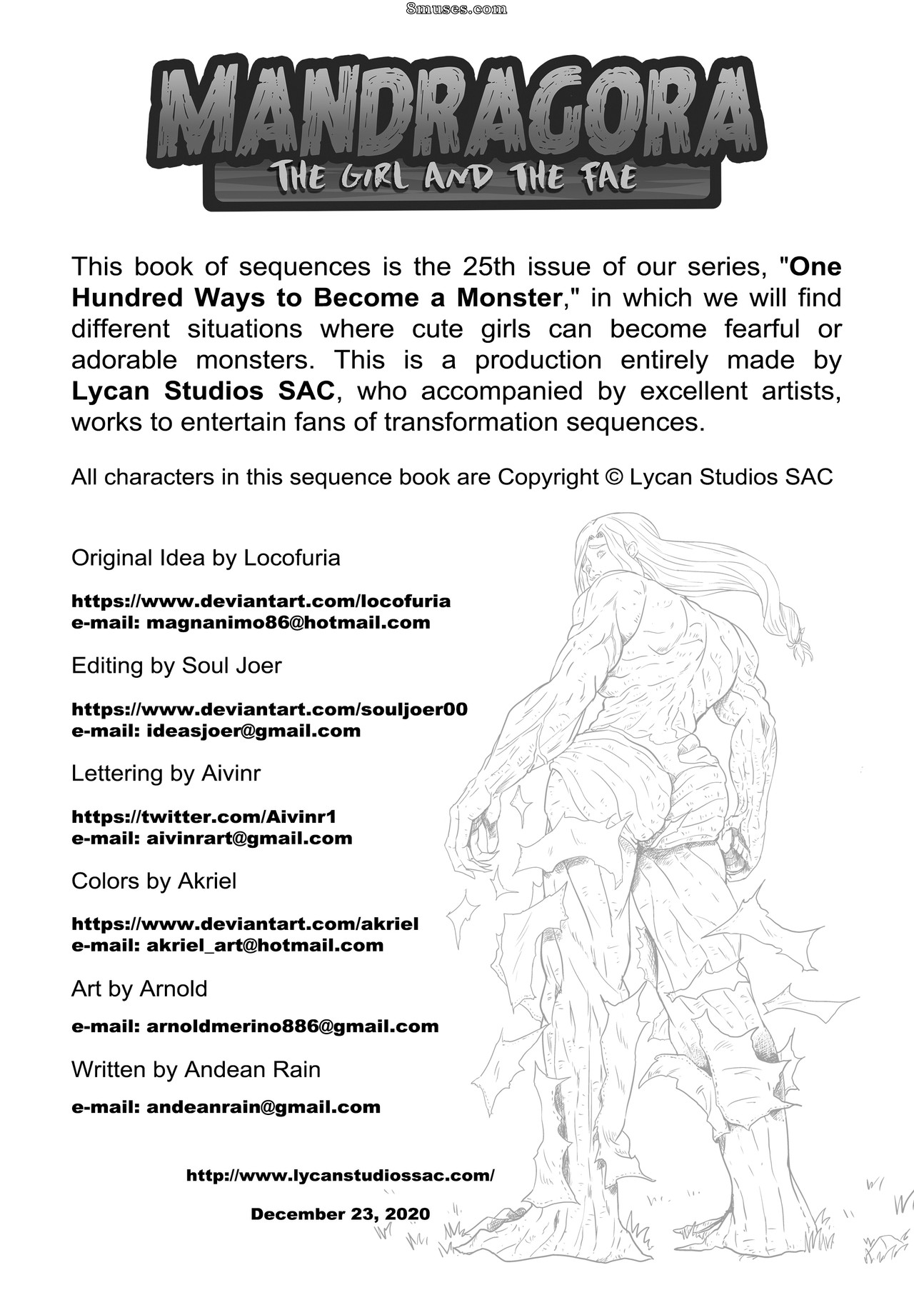 Locofuria Comics - 100 Ways to Become a Monster 25 - Mandragora the Girl and The Fae - Page 3
