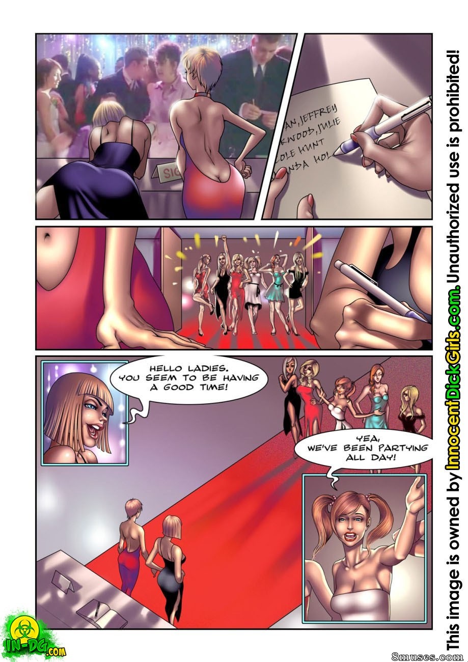 Innocent Dickgirls Comics - O acompanhante do baile - Página 4