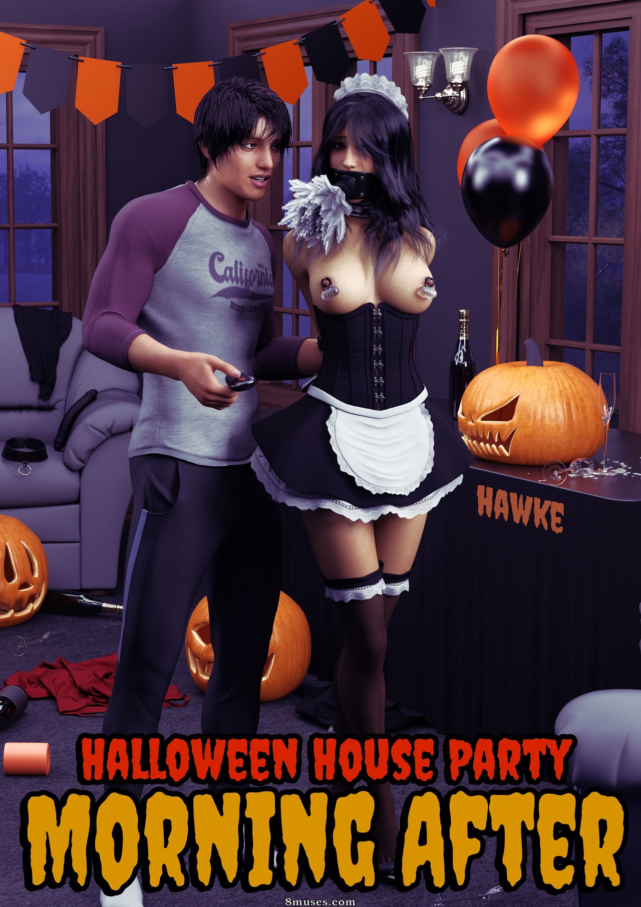 Page 1 | Fansadox-Comics/601-700/Fansadox-613-Halloween-House-Party-Hawke |  8muses - Sex Comics