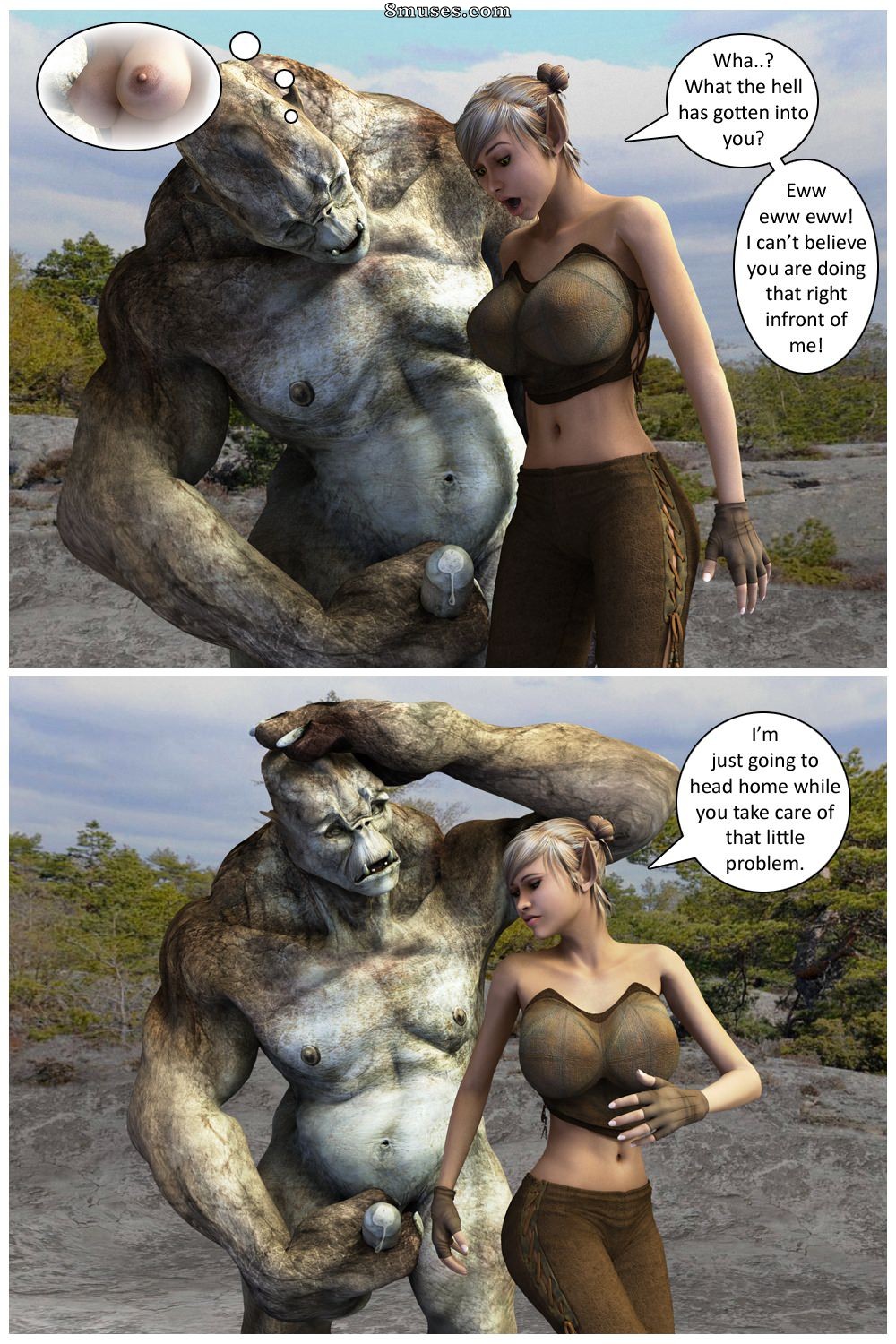 Spike3D - An Elf and Her Troll - Page 3