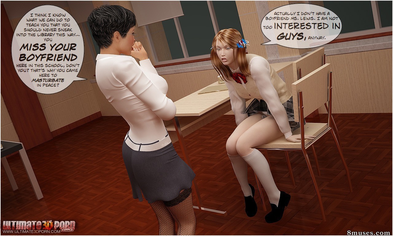 Ultimate3DPorn Comics - Le pensionnat Hotkiss 2. La bibliothécaire - Page 14