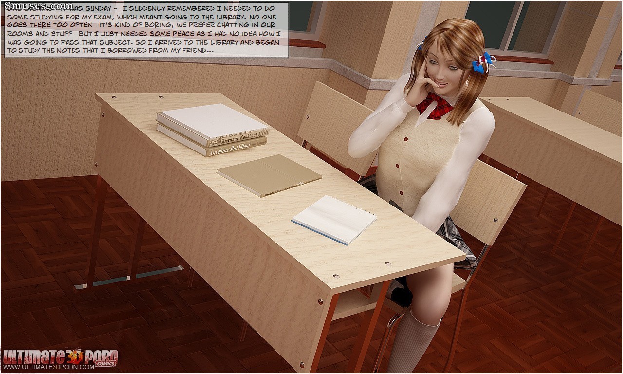 Ultimate3DPorn Comics - The Hotkiss boarding school 2. The Librarian - Page 3