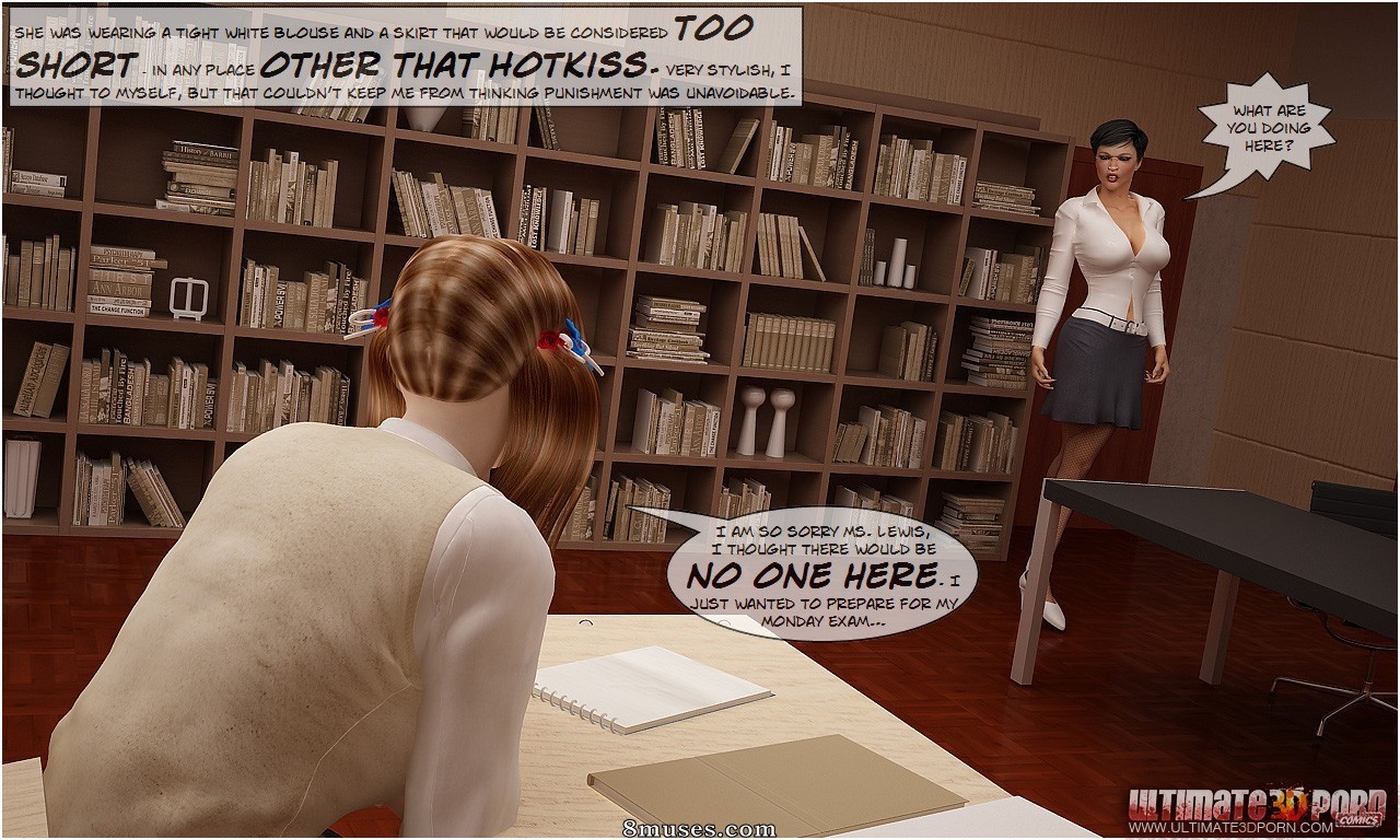 Ultimate3DPorn Comics - Le pensionnat Hotkiss 2. La bibliothécaire - Page 5