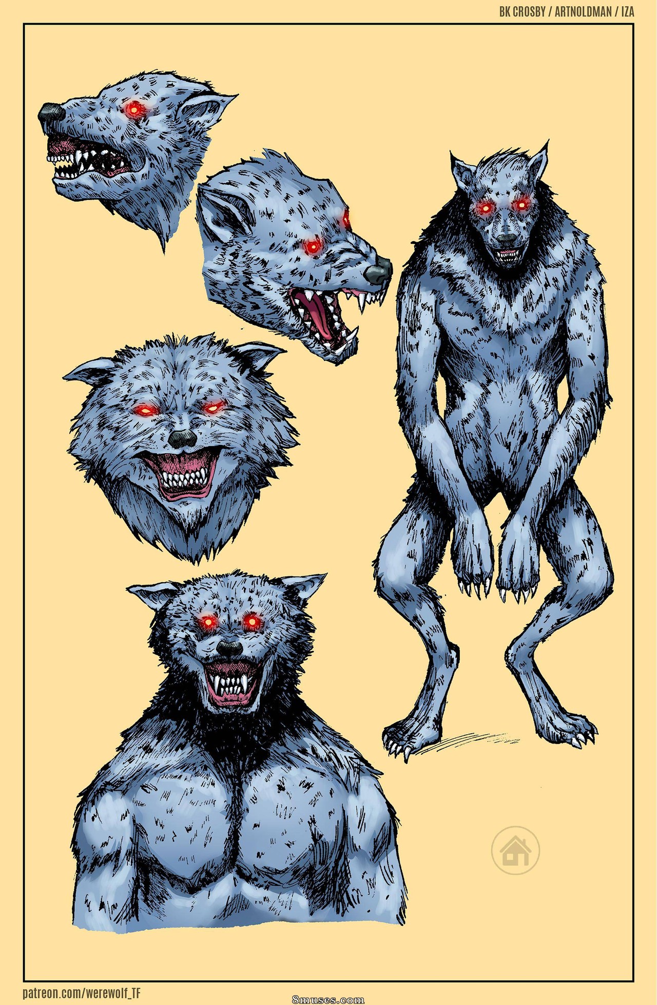 Locofuria Comics - Livro de arte de lobisomem - Página 20