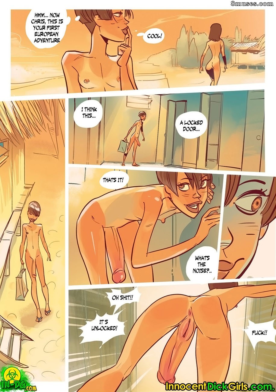 Innocent Dickgirls Comics - Ibiza - Page 8