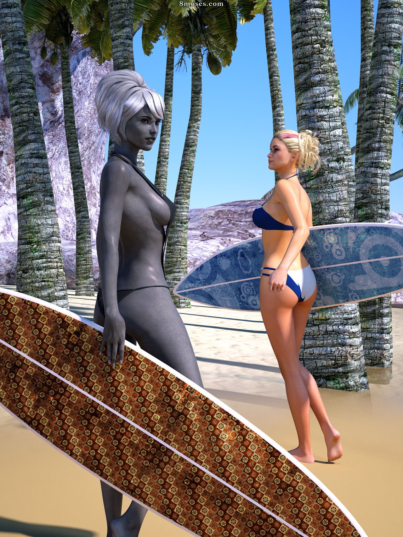 Hibbli3D - Prêtresse Rinil - Jour de plage - Partie 4 - Page 3