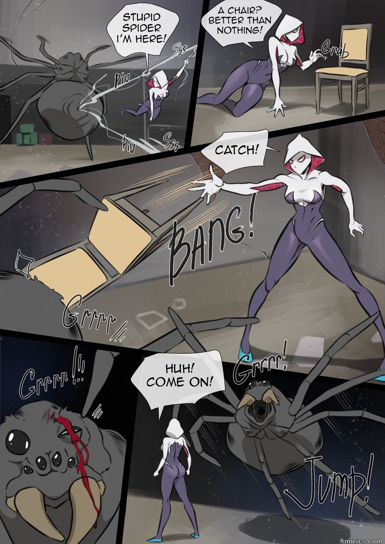 win4699 Comics - Derrota de Gwen - Página 4