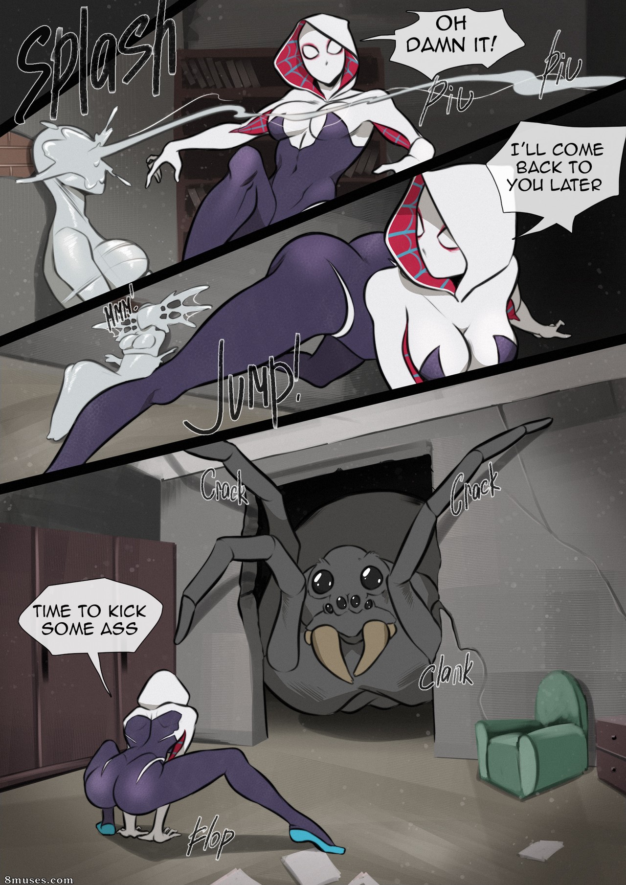 win4699 Comics - Derrota de Gwen - Página 3
