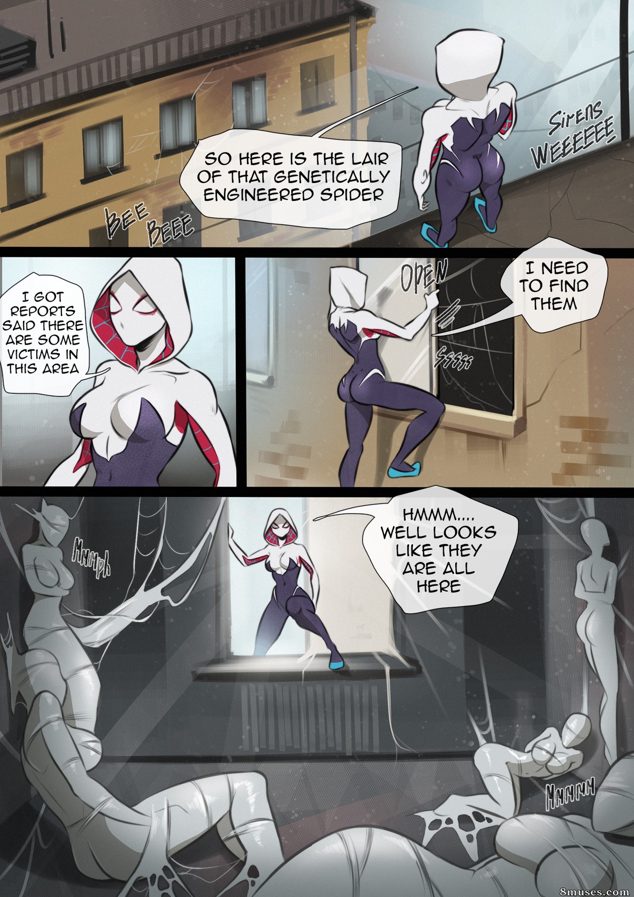 win4699 Comics - Derrota de Gwen - Página 1