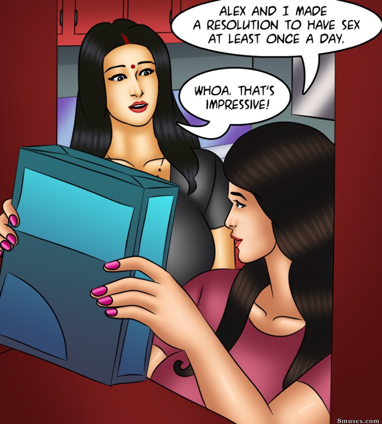 Kirtu.com Comics - Savita Bhabhi - Episódio 135 - Resolução de ano novo - Página 63