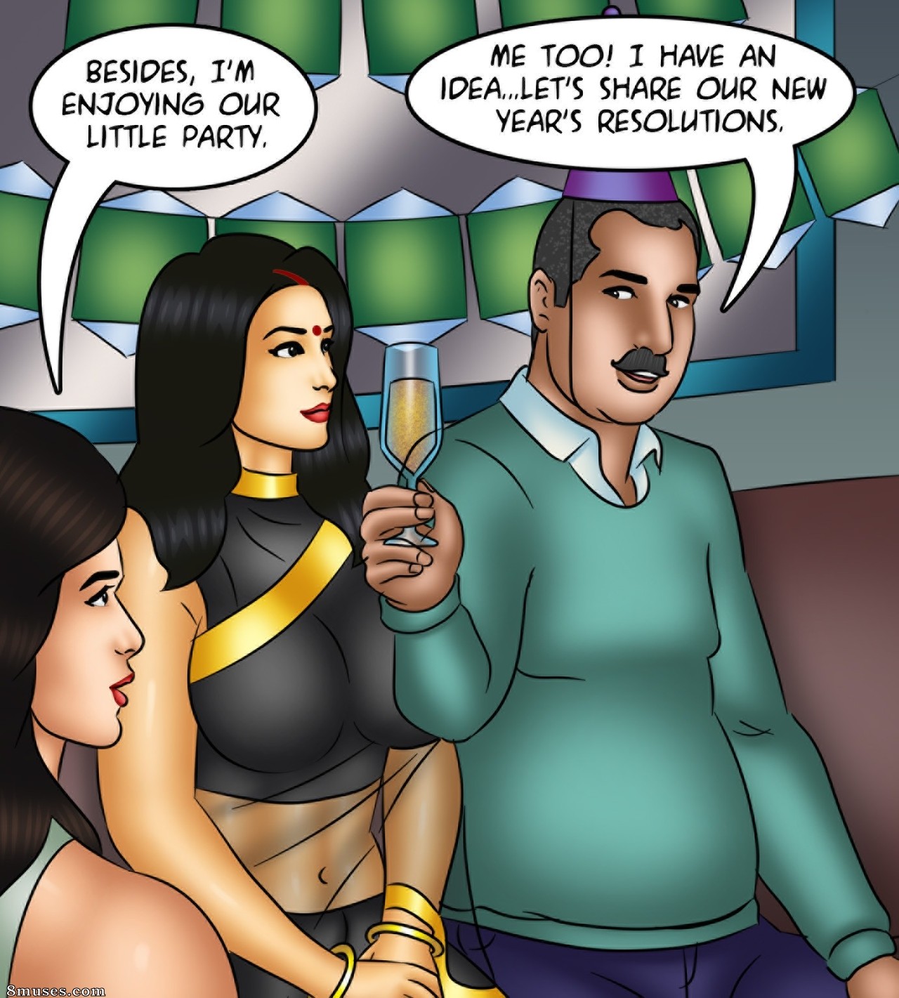 Kirtu.com Comics - Savita Bhabhi - Episode 135 - New Year's Resolution - Page 3