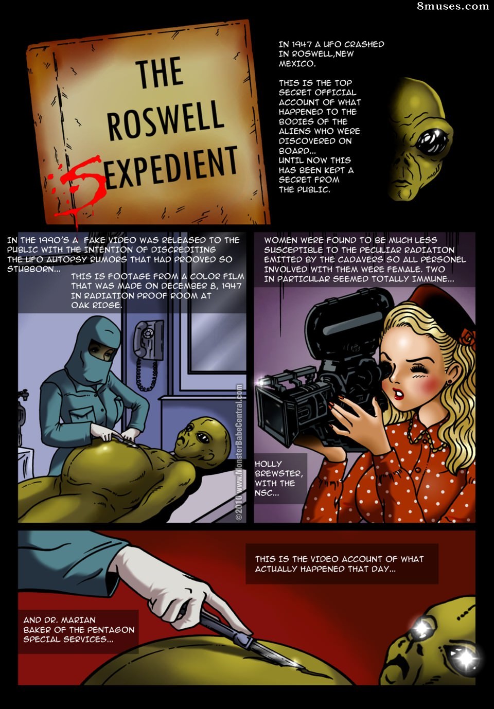 Space Babe Central - The Roswell SExpedient - Page 1