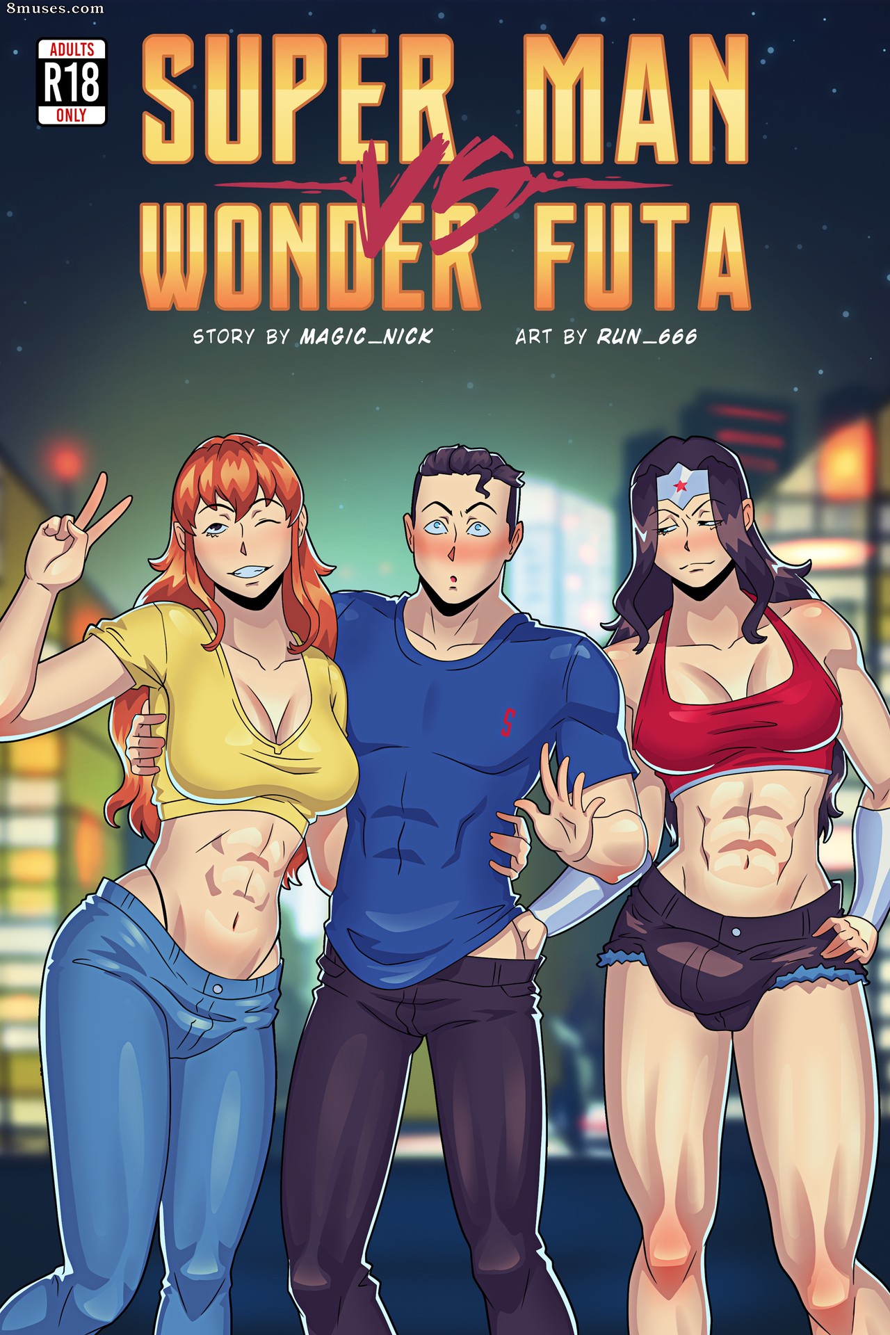 Run 666 - Super Man vs Wonder Futa - Page 1