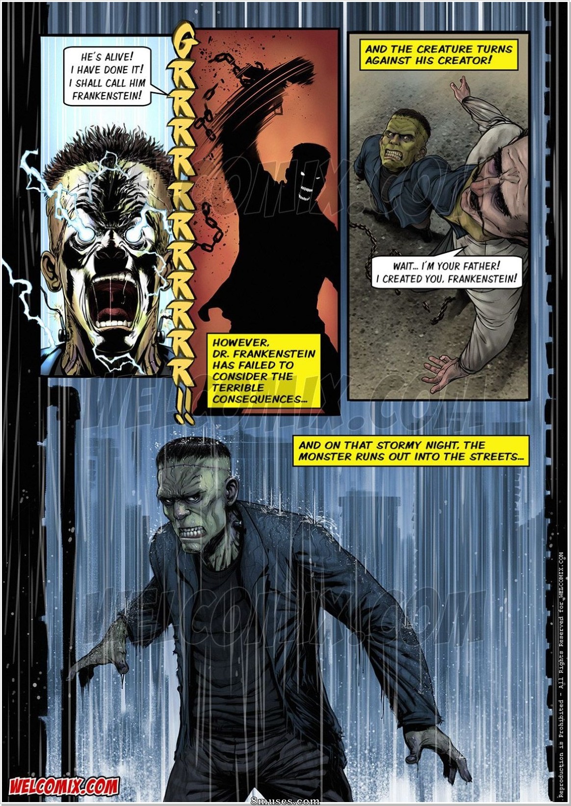 Gang des monstres - Escadron des monstres - Anglais - Numéro 2 - Frankenstein - Page 3