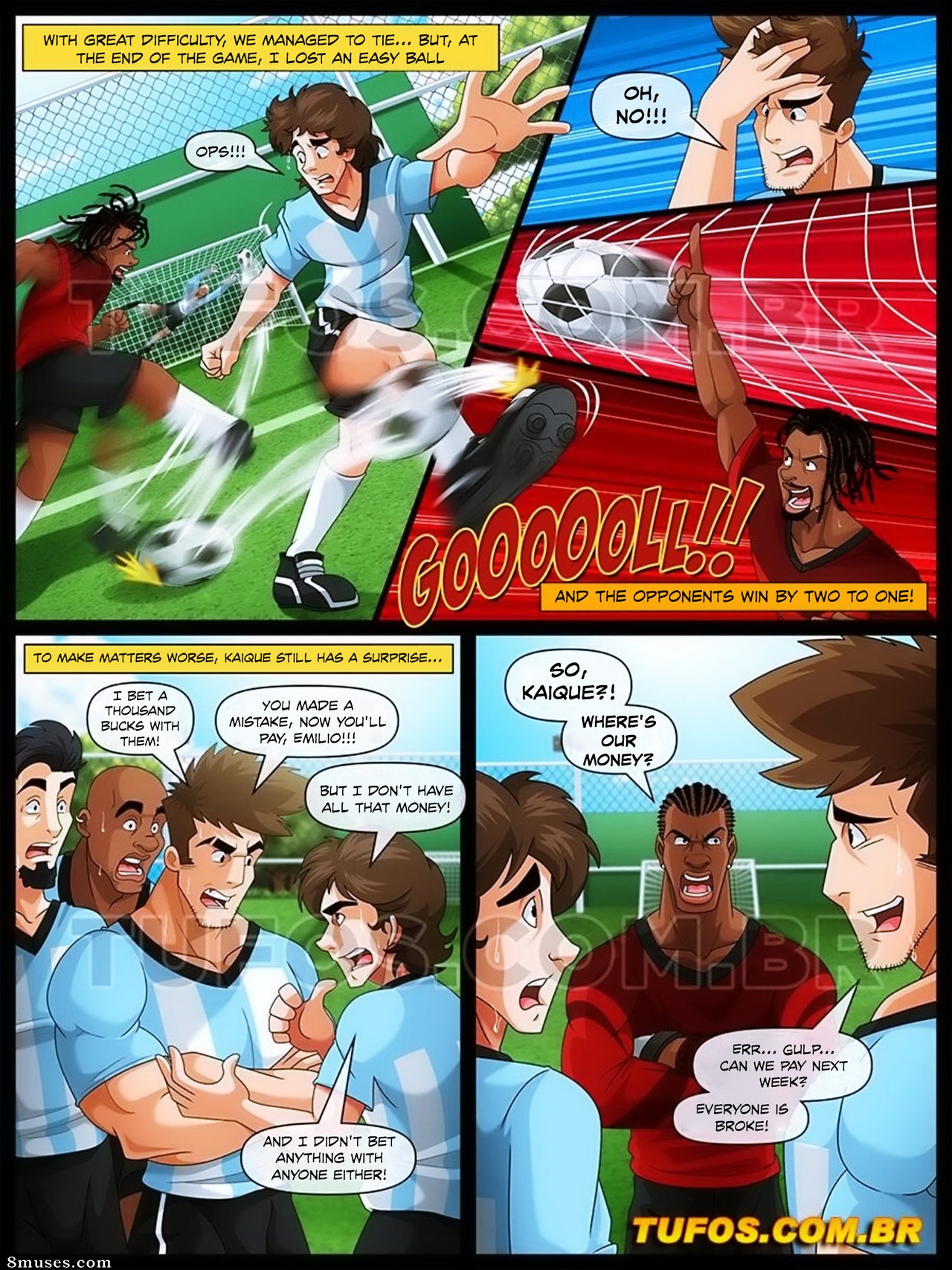 Sou Corno & Cuckold - English - Issue 4 - Slutty wife in the locker room - Page 3