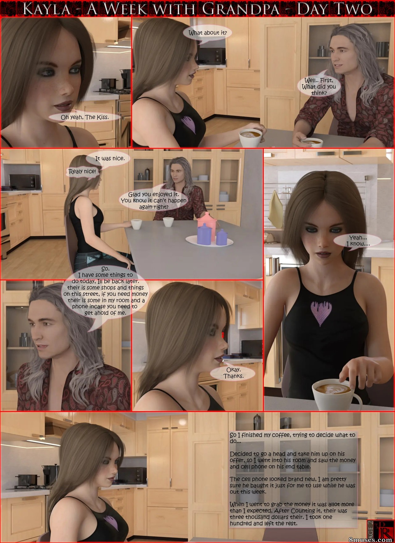 3DRComics - Kayla in A Week With Grandpa - Day Two - Page 3