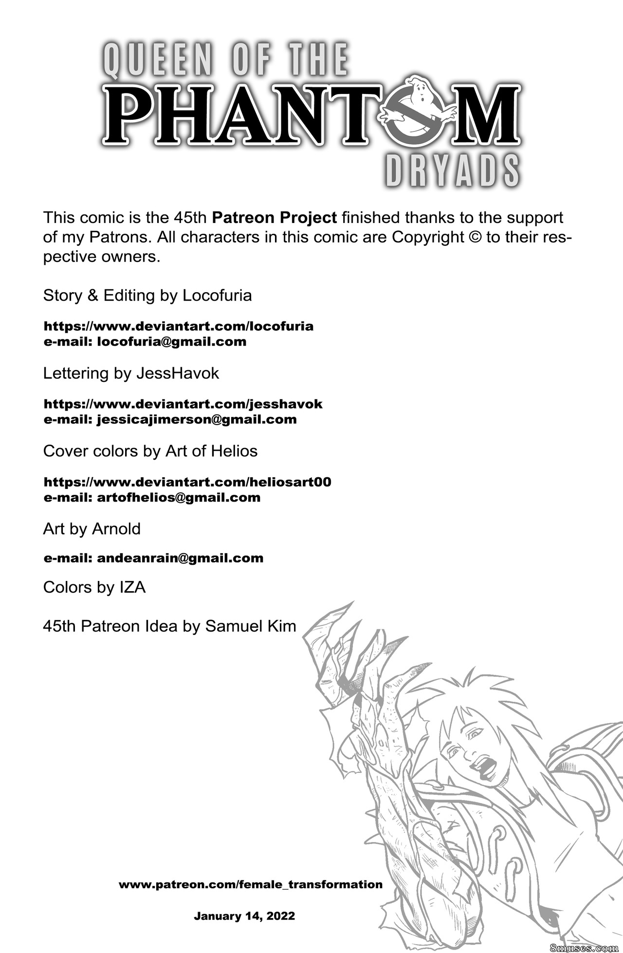 Locofuria Comics - Queen of the Phanton Dryads - Page 3