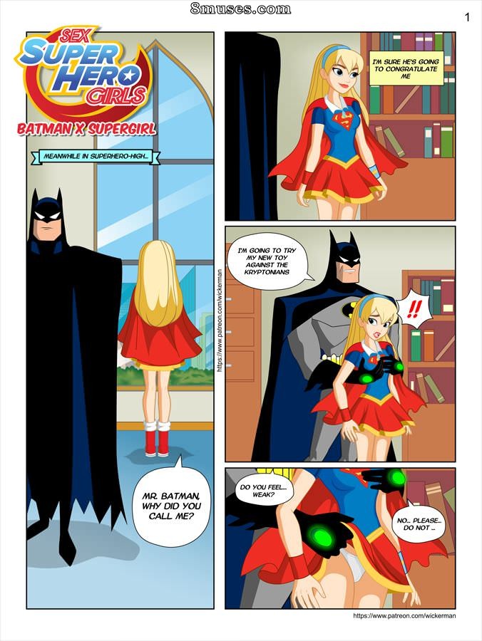 Wickerman - Batman X Supergirl - Sex Superhero Girls - Page 1