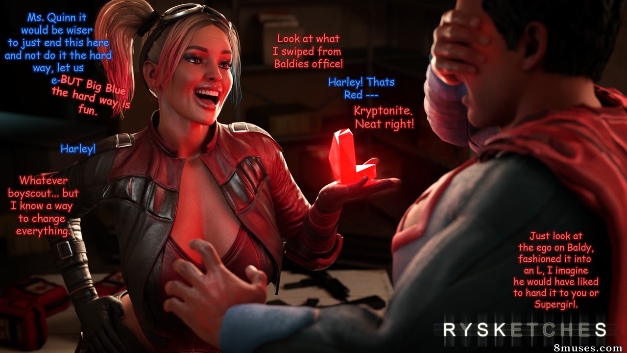 Rysketches - Harley x Clark - Red Kryptonite - Page 1