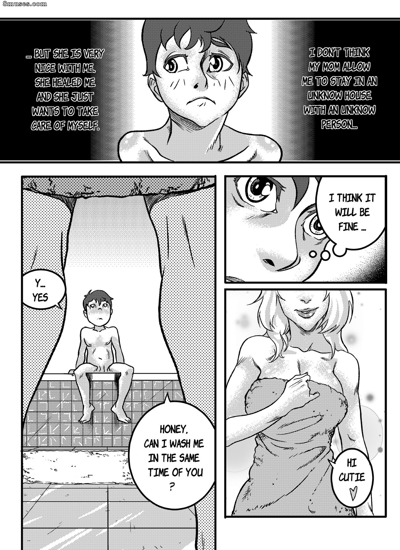 Karasu - Mom and Son Games - Page 9