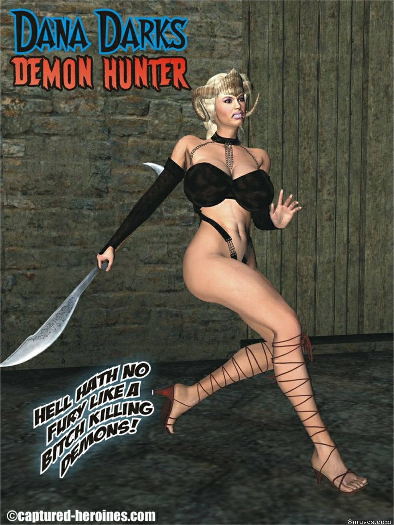 Captured-Heroines Comics - Dana Darks - Demon Hunter - Page 1