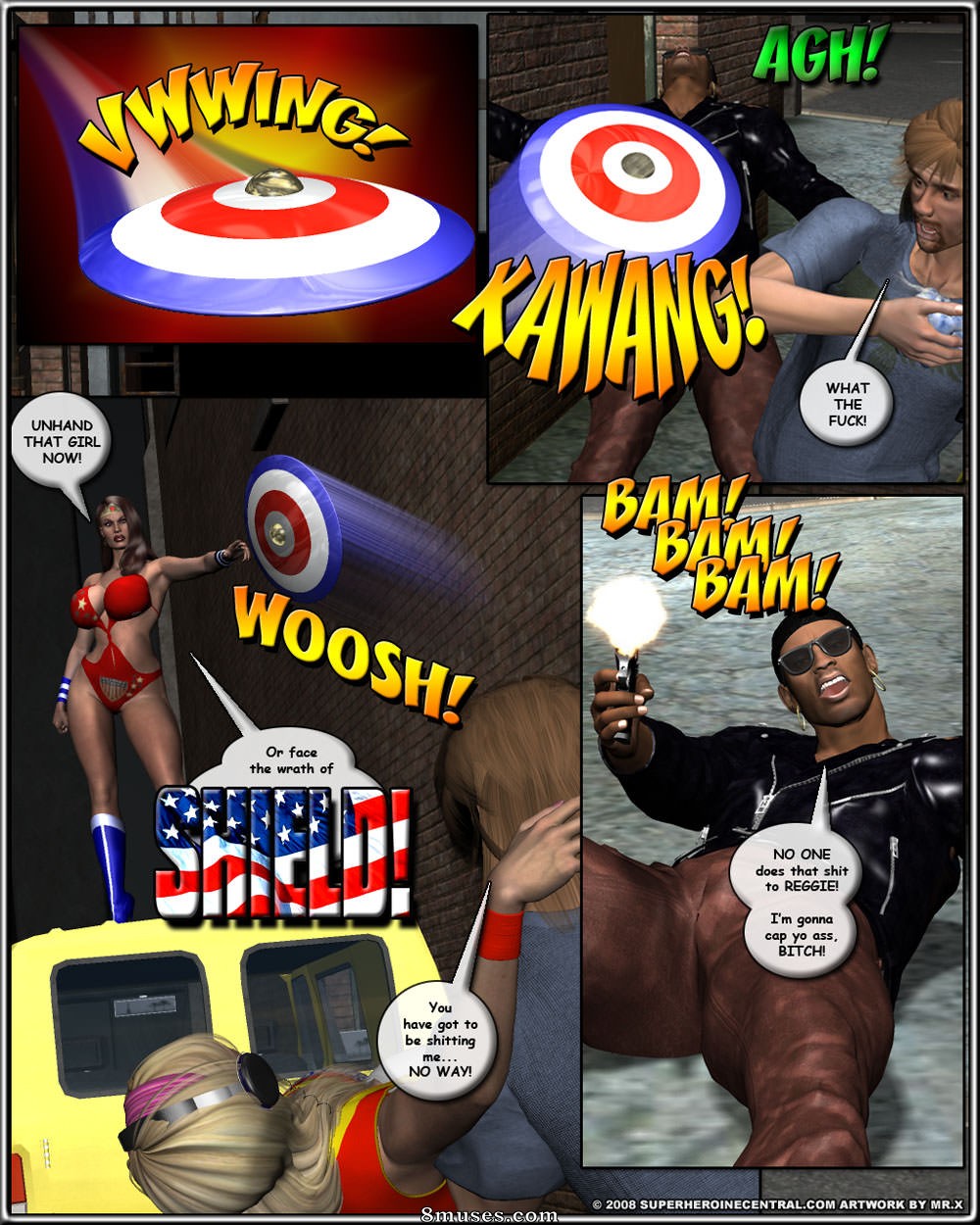 Superheroine Central Comics - Escudo e babá incrível - Animais de estimação do Panthris - Página 5