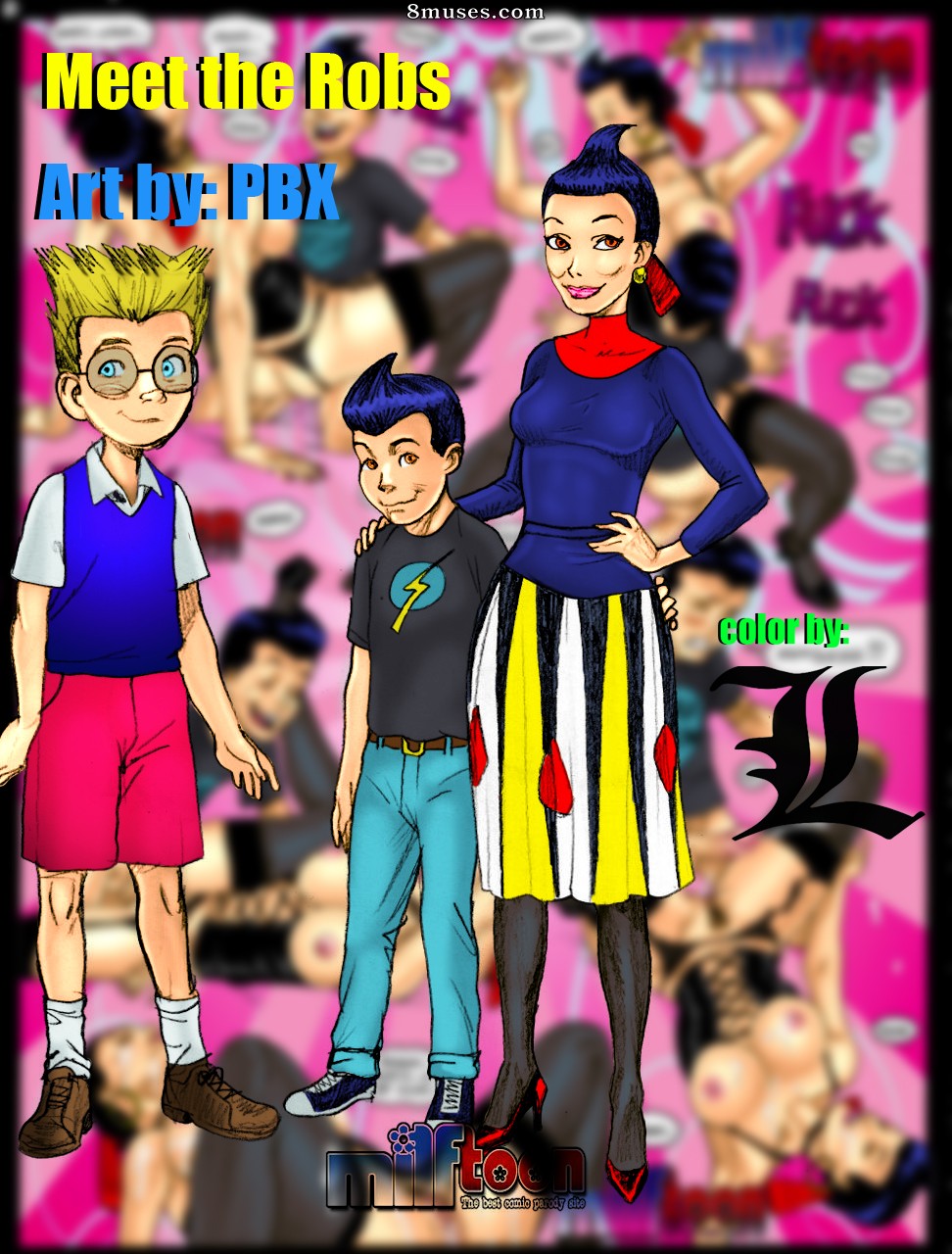 MilfToon Comics - Conoce a los Robs - Color por L - Página 1