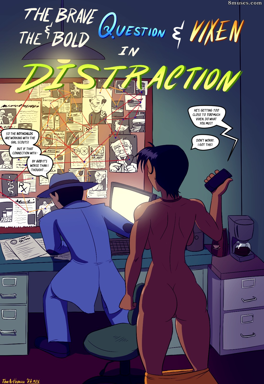 Super ero Comics - Distraction with Vixen and Question - Page 1