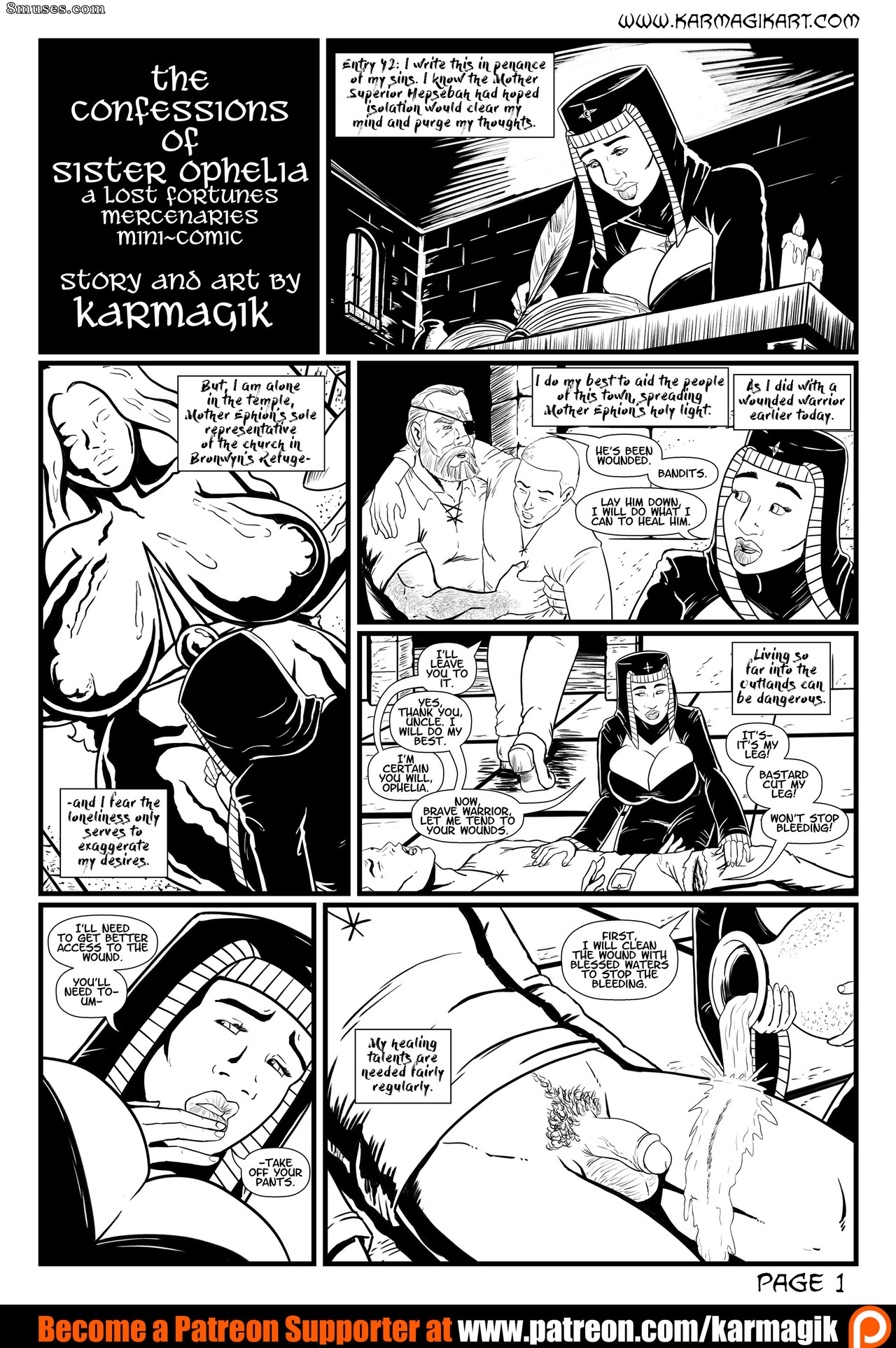 Karmagik Comics - The Confessions of Sister Ophelia - Page 2