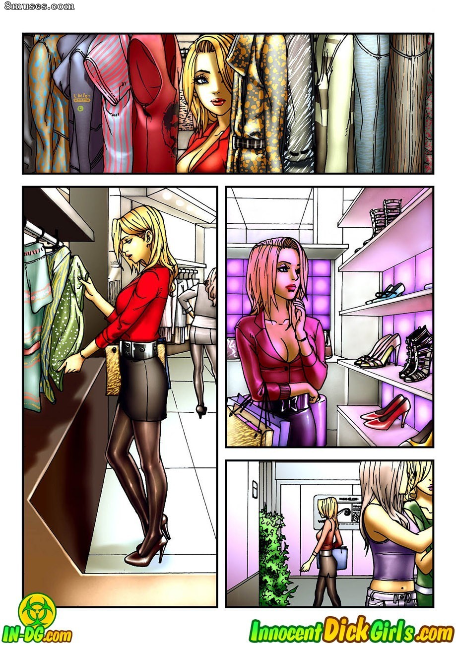 Innocent Dickgirls Comics - Shopping And Dinner - Page 2