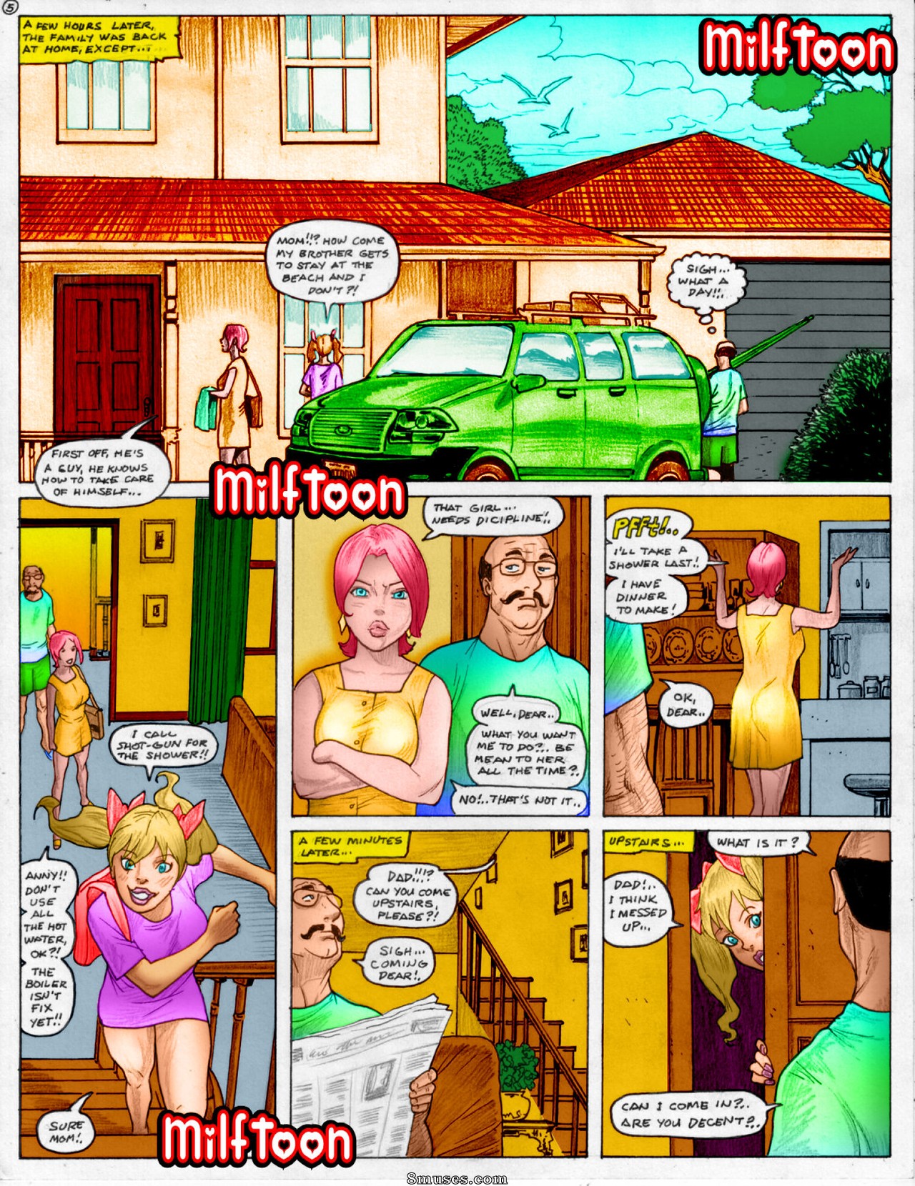 MilfToon Comics - Família - Colorido por L - Página 6