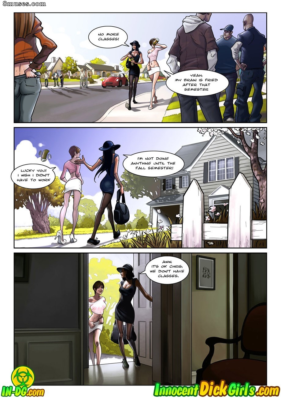 Innocent Dickgirls Comics - Pantyhose Play - Page 2