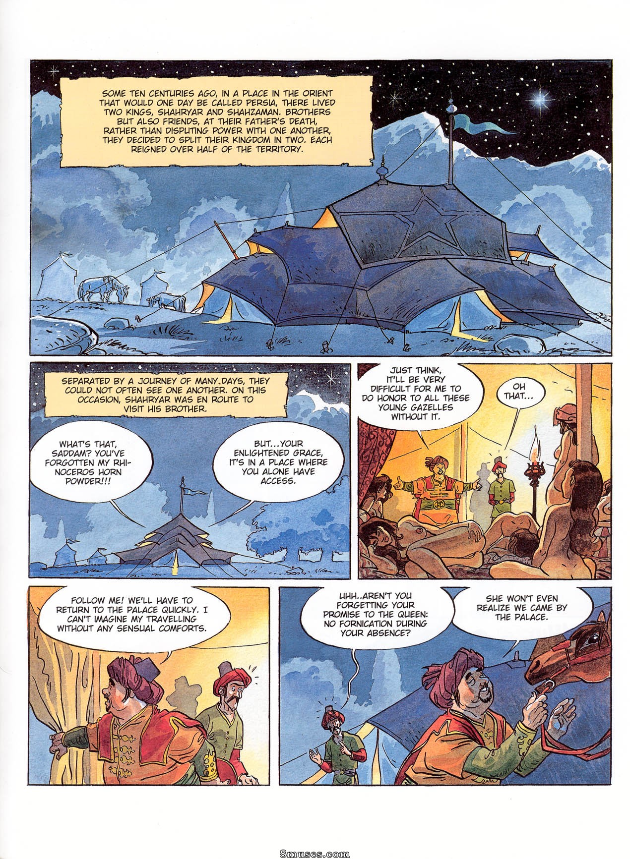 Eurotica Comics - Les 1001 nuits de Shéhérazade - Page 2