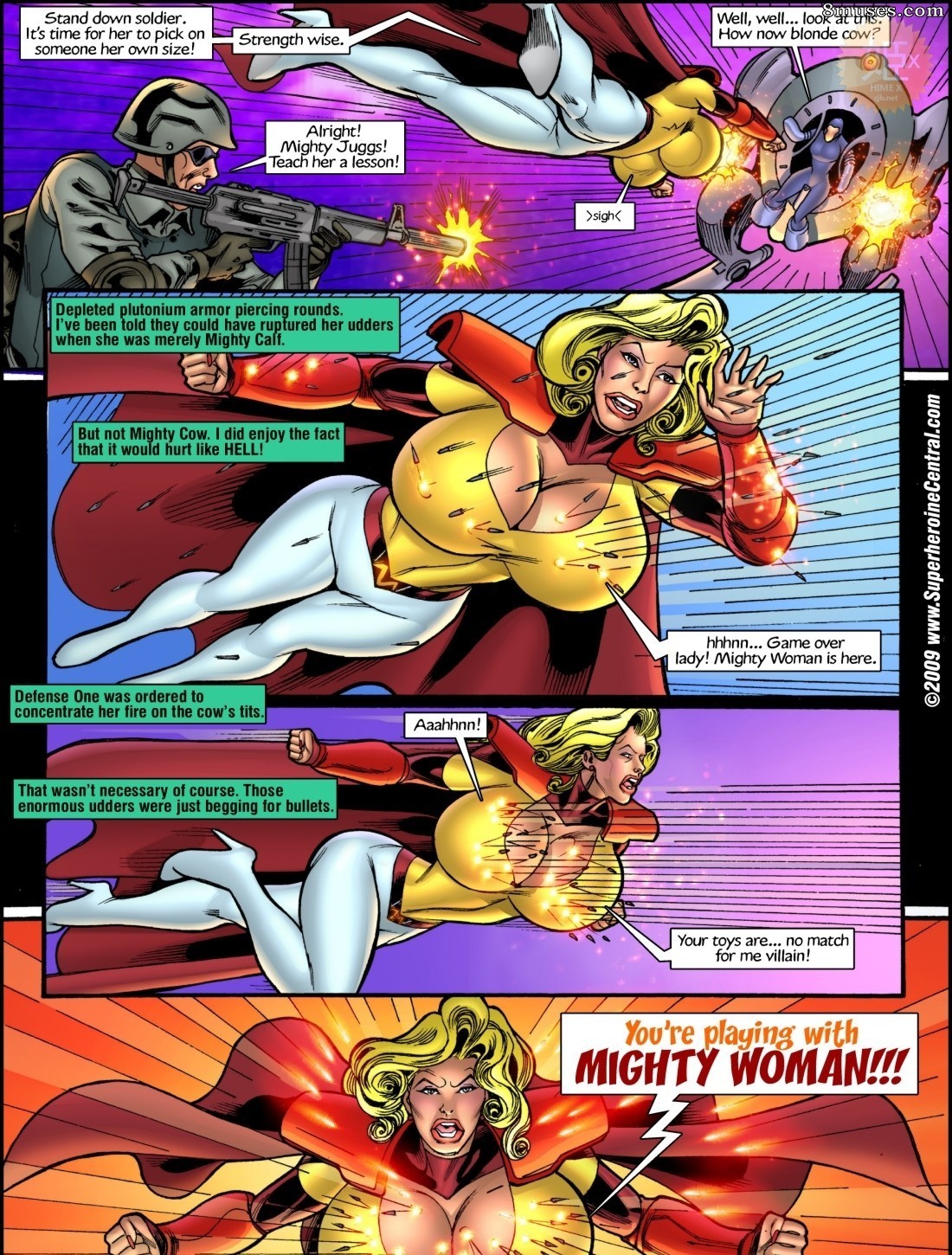 SuperHeroineComixxx - Vaca poderosa - Página 9