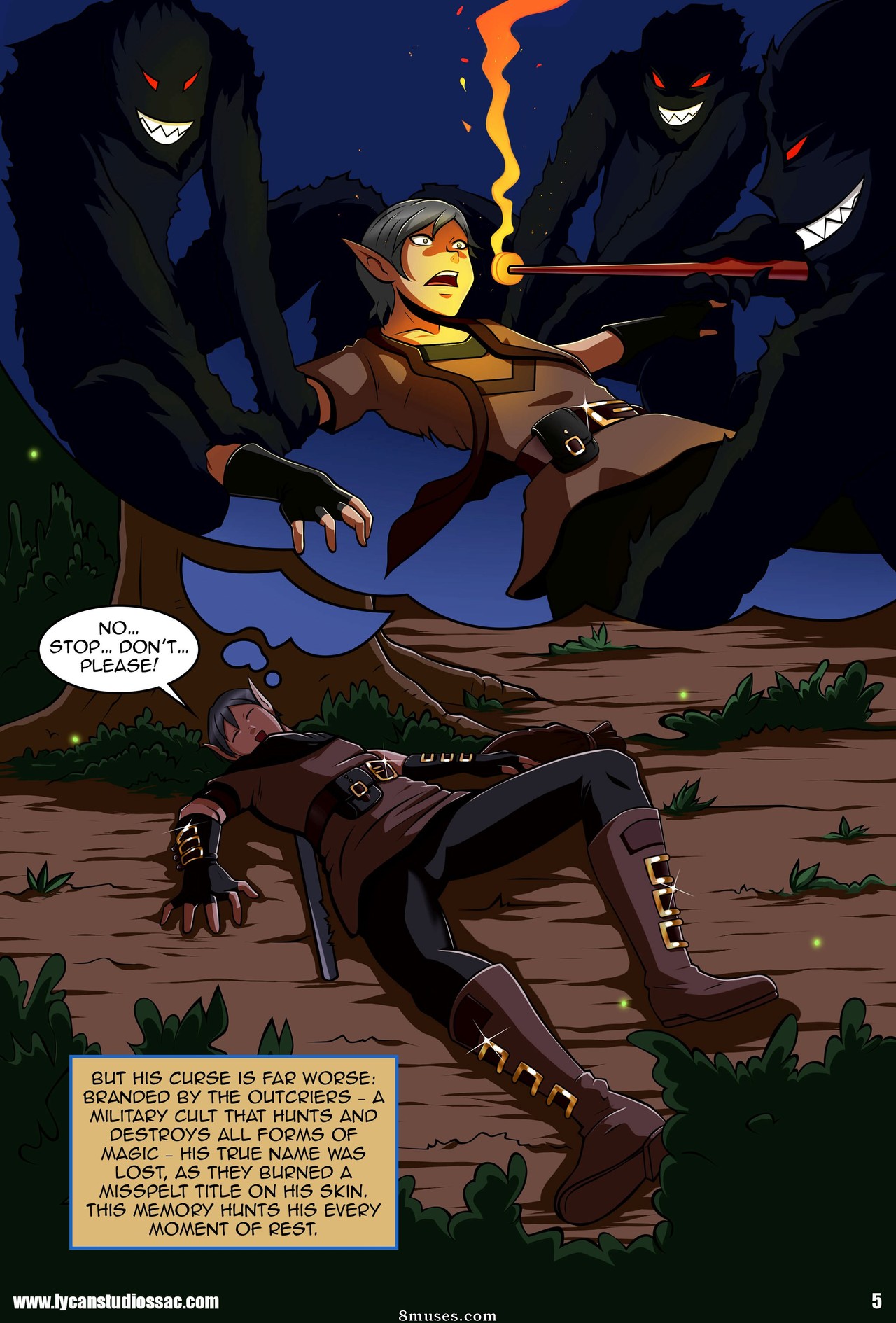 Locofuria Comics - Sobre una estrella - Maldición del cazador - Página 8