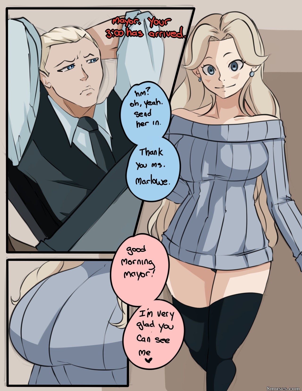 Page 1 | Inuyuru-Comics/The-Mayor-will-see-you-now | 8muses - Sex Comics